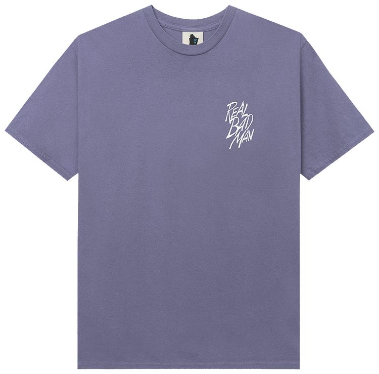 Real Bad Man Smoke Screen Short Sleeve Tee Disco Purple