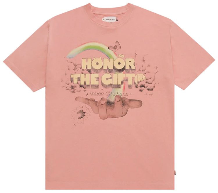 Honor The Gift Palms Short Sleeve T Shirt Peach