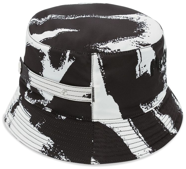 Alexander McQueen Graffiti Hat BlackIvory
