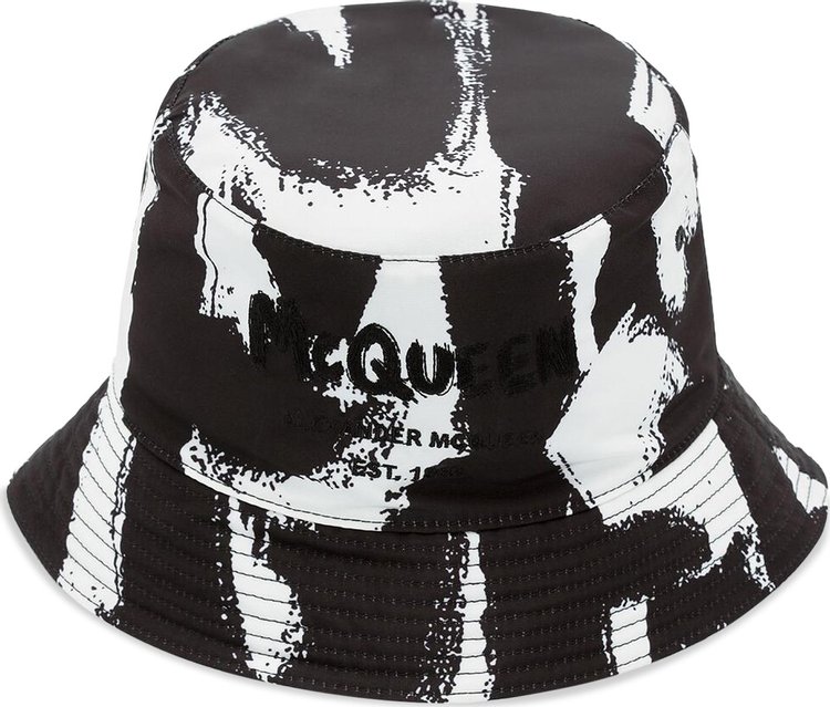 Alexander McQueen Graffiti Hat 'Black/Ivory'