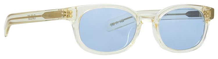 Flatlist Le Bucheron Sunglasses Crystal YellowSolid Blue