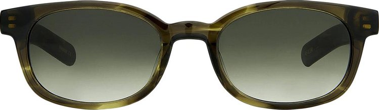 Flatlist Le Bucheron Sunglasses 'Olive Green/Olive Gradient'