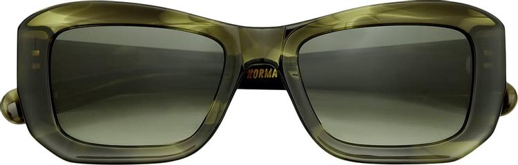 Flatlist Hanky Sunglasses Olive HornOlive Gradient