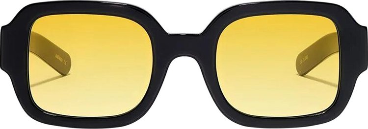 Flatlist Tishkoff Sunglasses 'Solid Black/Solid Yellow'
