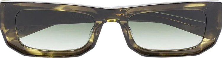 Flatlist Bricktop Sunglasses 'Olive Horn/Olive Gradient'