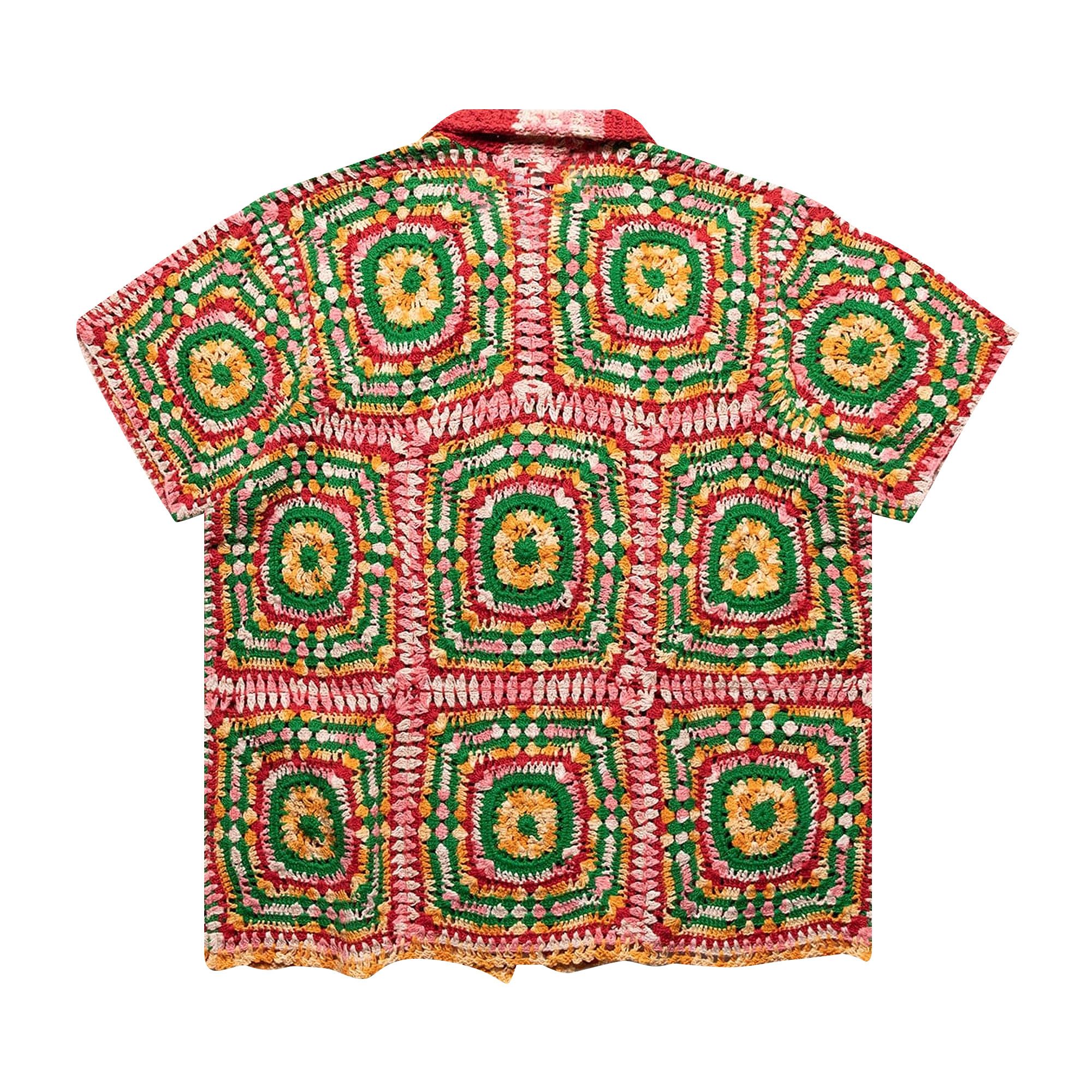 bode MANCHESTER CROCHET SHIRT クロシェ シャツ Bode Manchester Crochet Shirt | italist