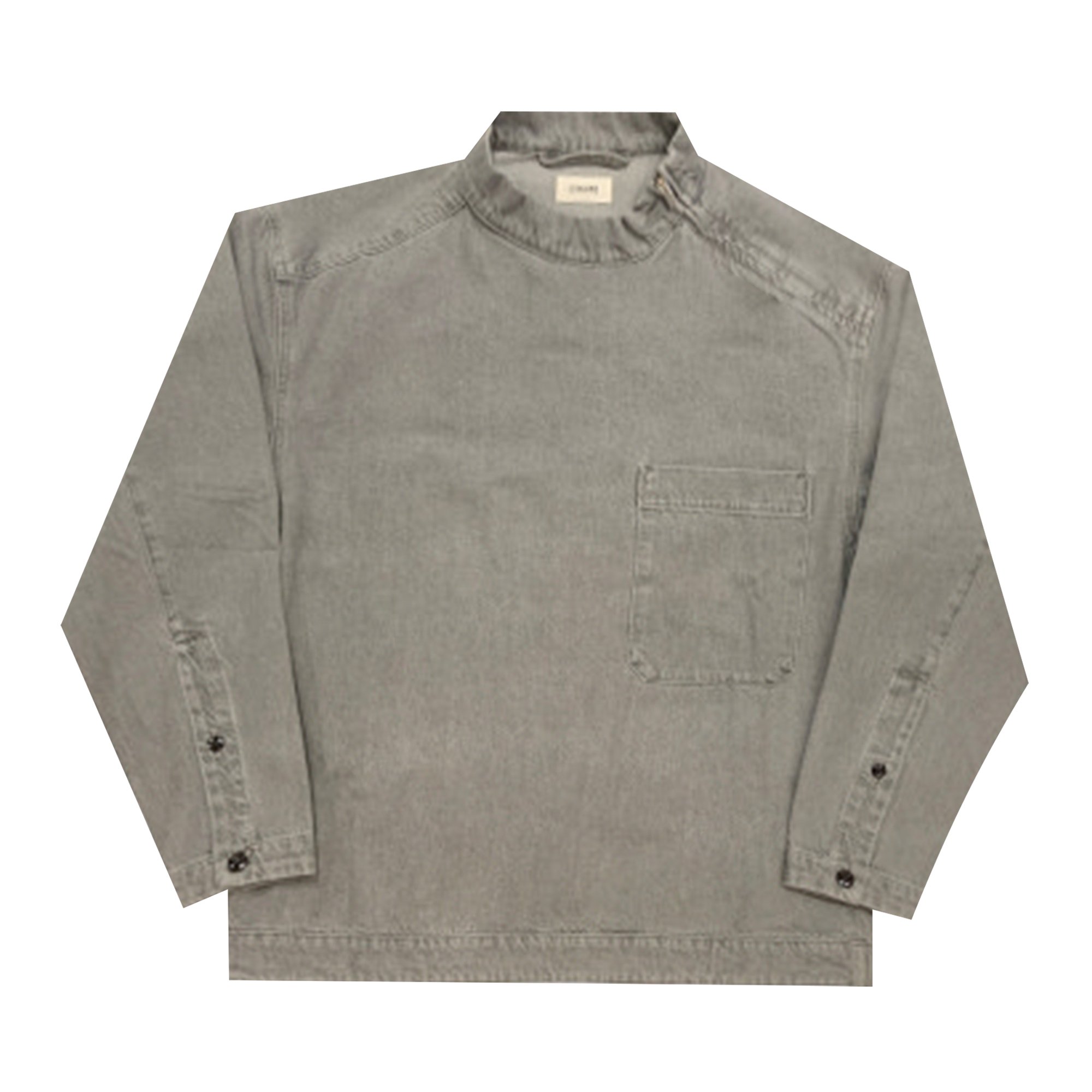 Buy Lemaire Washed Denim Zipped Top 'Pale Grey' - X 221 TO134 ...