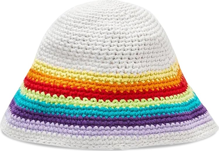 Loewe Crochet Hat 'White/Multicolor'