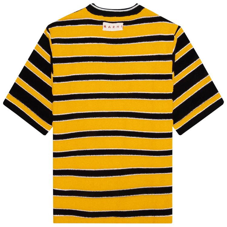 Marni Stripe Roundneck Sweater BlackOrange