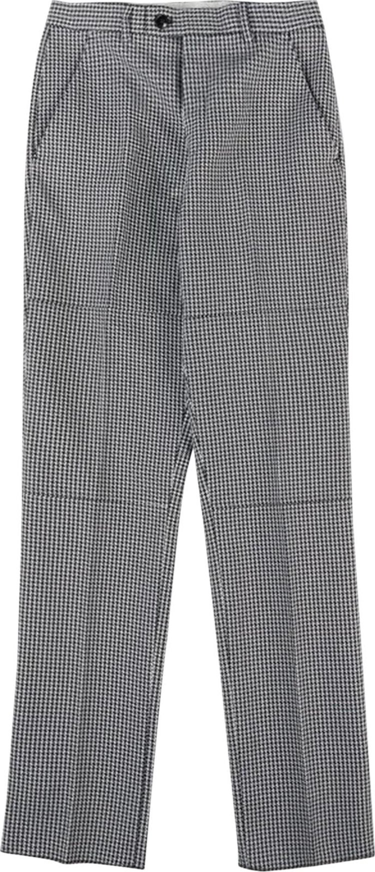 Martine Rose Houndstooth Paneled Tailored Trouser BlackWhite