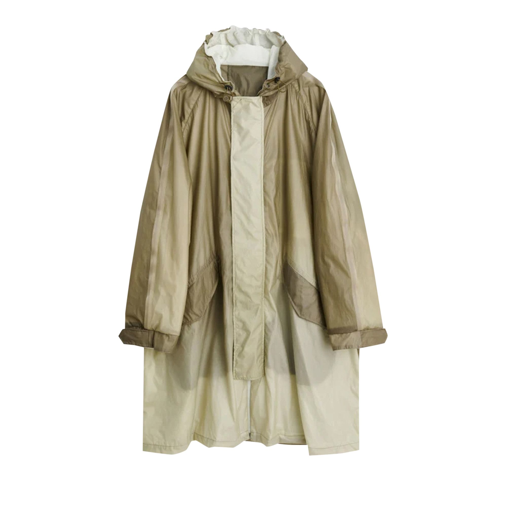 Buy Our Legacy Rubber Film Cloak Parka 'Olive' - M2221CF | GOAT