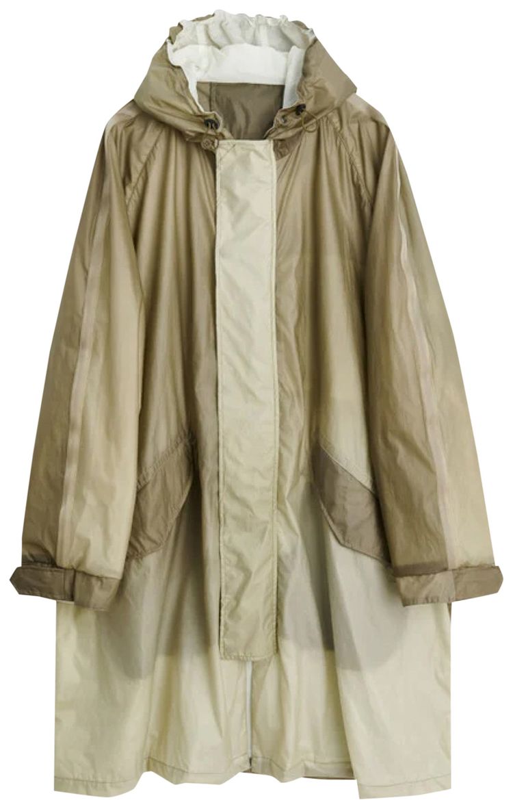 Our Legacy Rubber Film Cloak Parka Olive