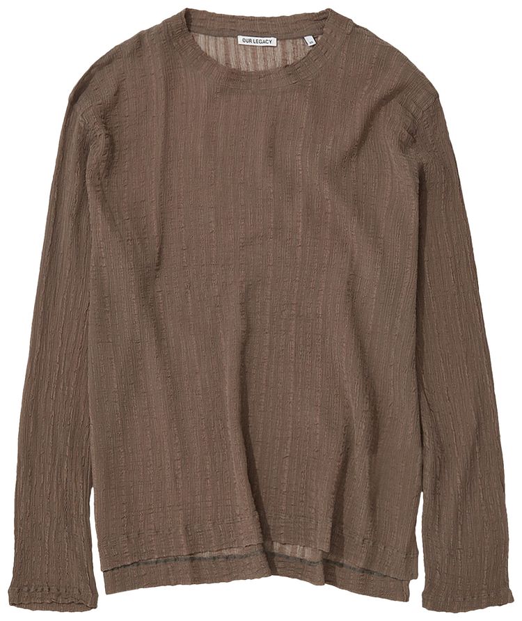 Our Legacy Ruffle Silk Box Long Sleeve Olive