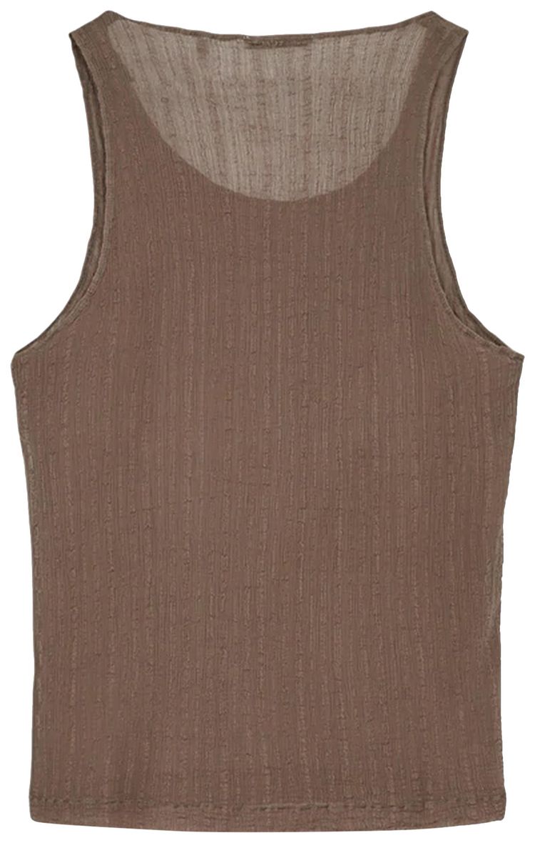 Our Legacy Ruffle Silk Singlet Olive