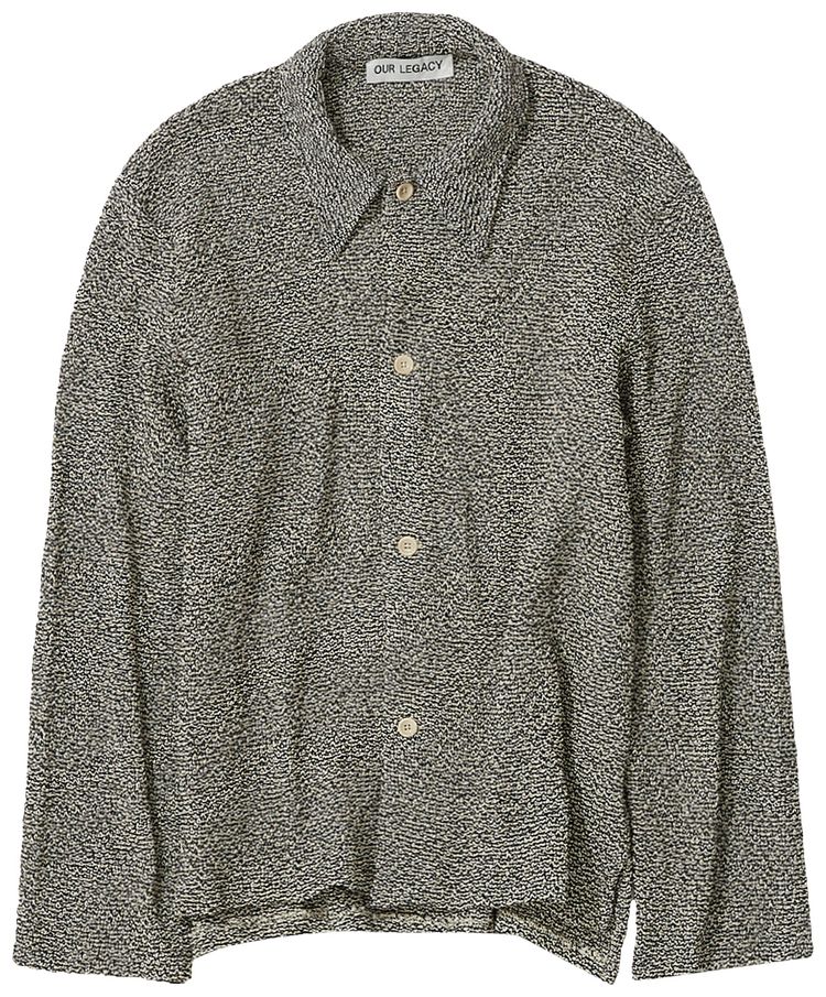 Our Legacy Crochet Retreat Shirt BlackWhite