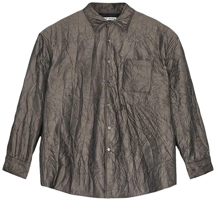 Our Legacy Crushed Taffeta Tech Borrowed Jacket Grey