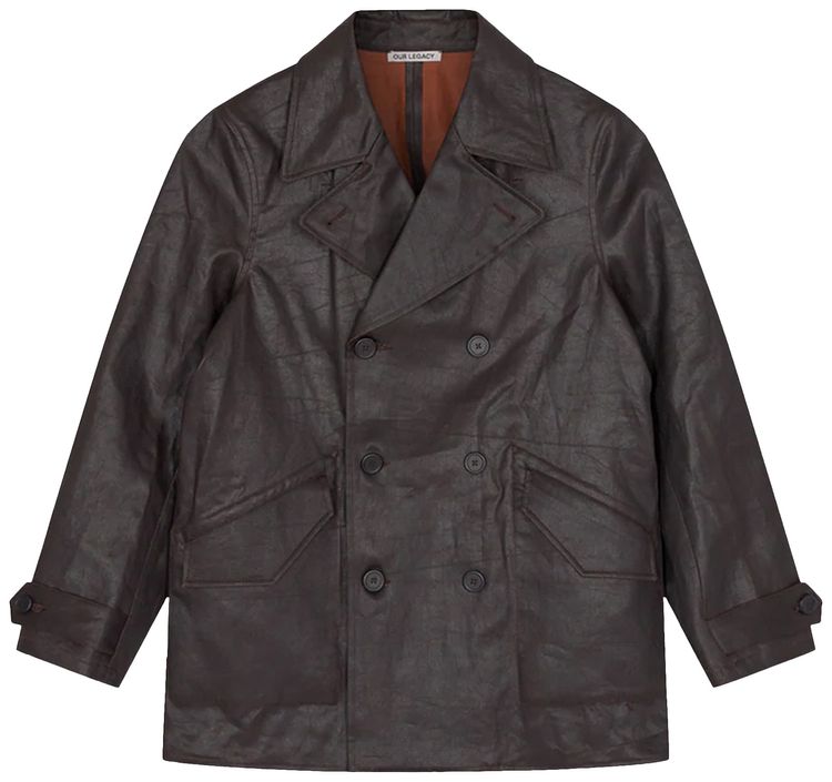 Our Legacy Double Breasted Buta Coat Mud