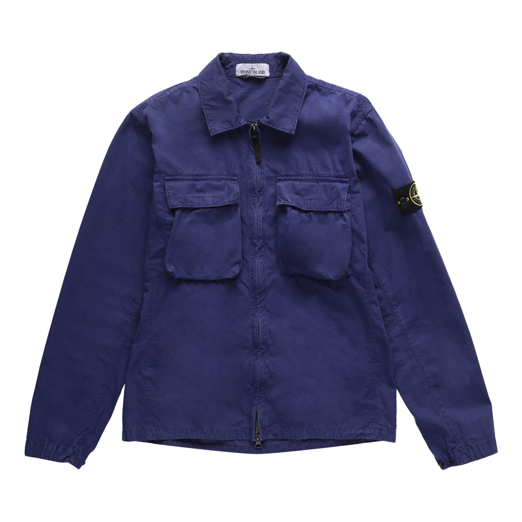 Royal blue stone island jacket sale