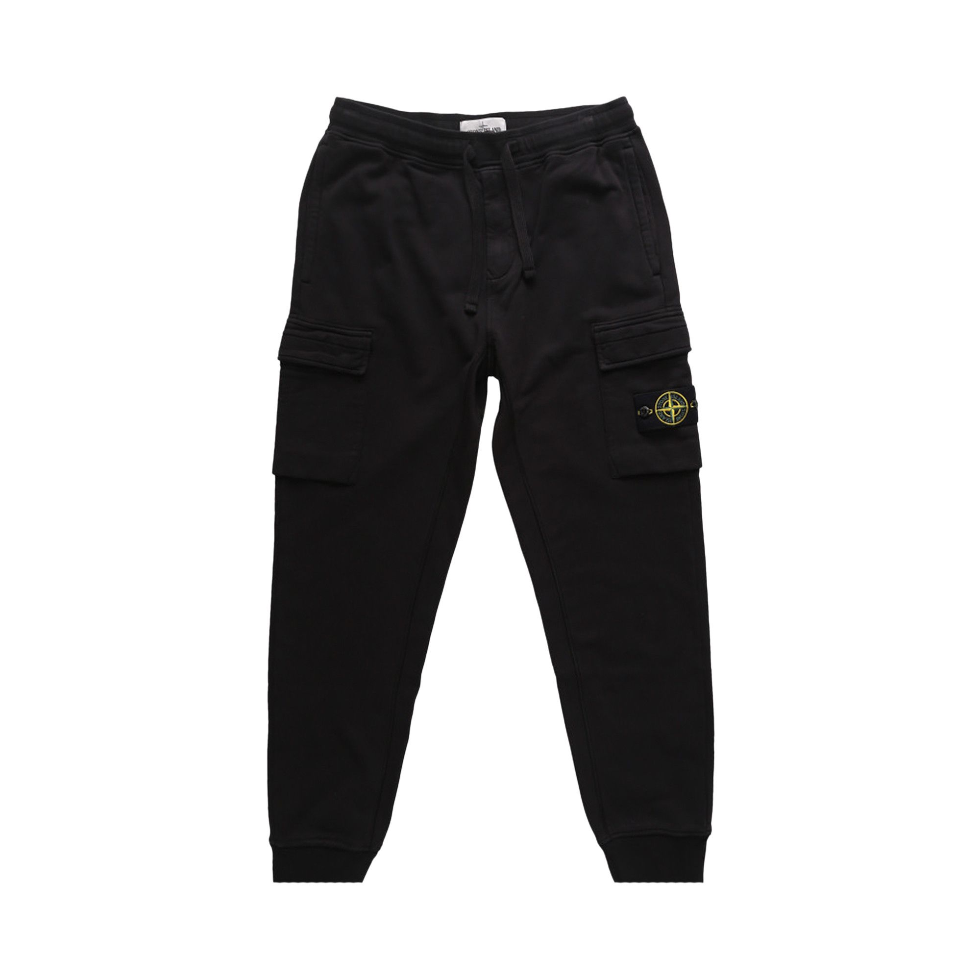 Stone island black jogging pants discount