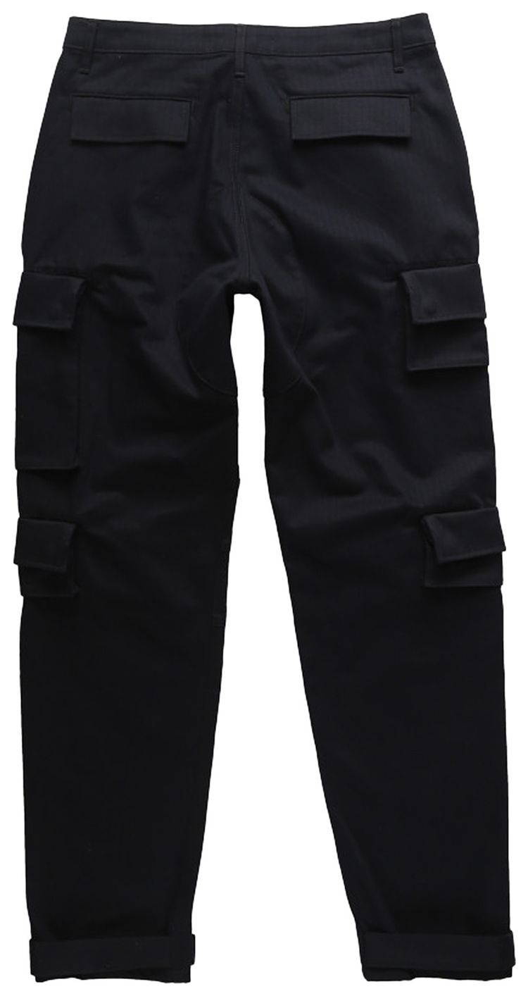 Reese Cooper Herringbone Cargo Pant Black