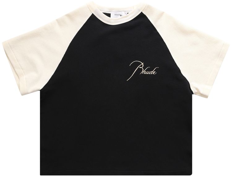 Rhude Pique Raglan Tee Vintage White