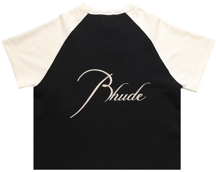 Rhude Pique Raglan Tee Vintage White
