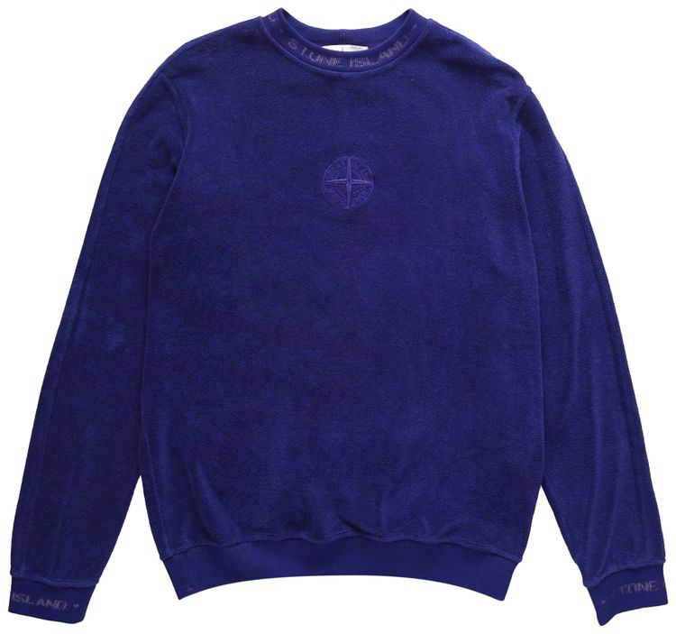 Stone Island Crewneck Sweatshirt Bright Blue