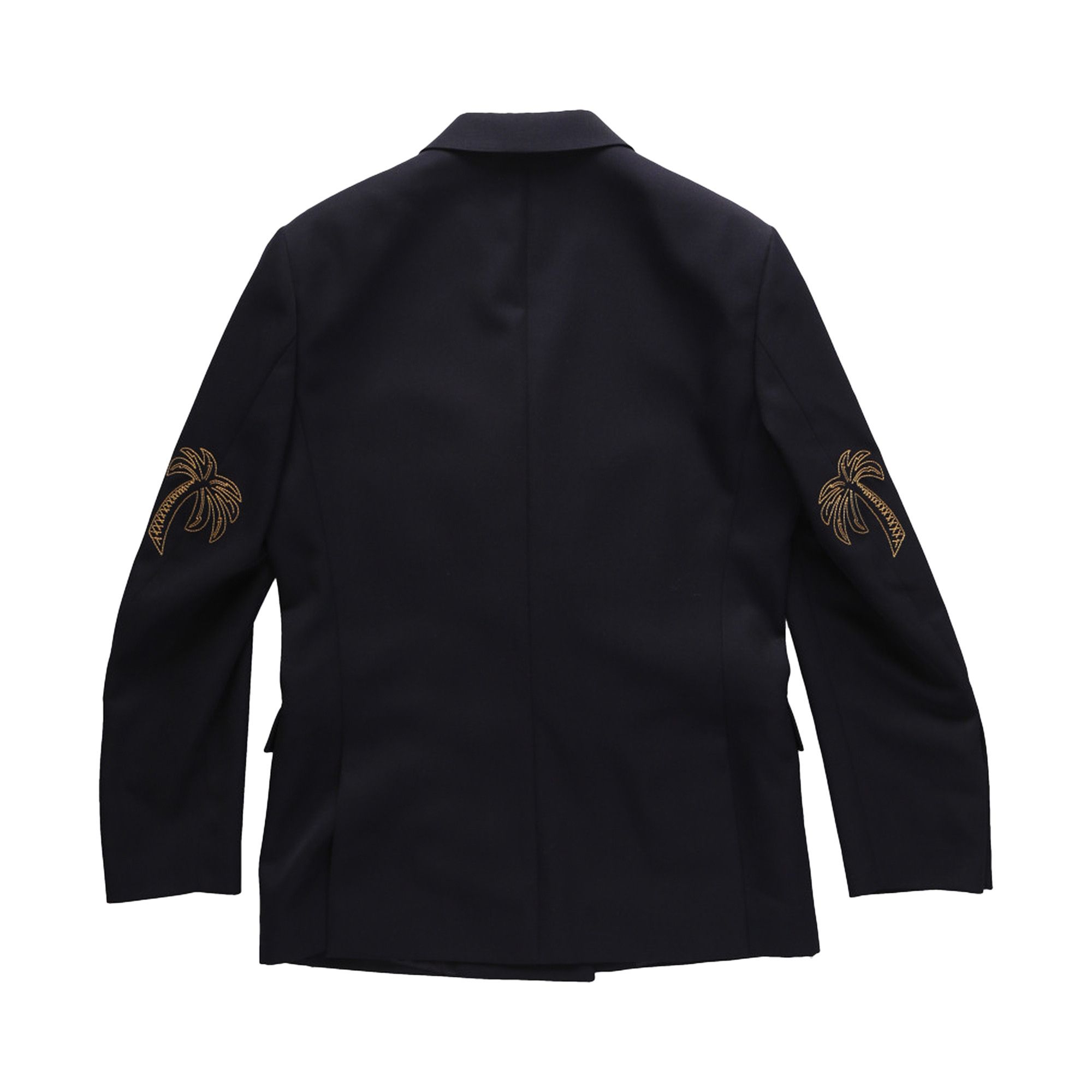 Buy Palm Angels Palm Double Breasted Blazer 'Navy Blue