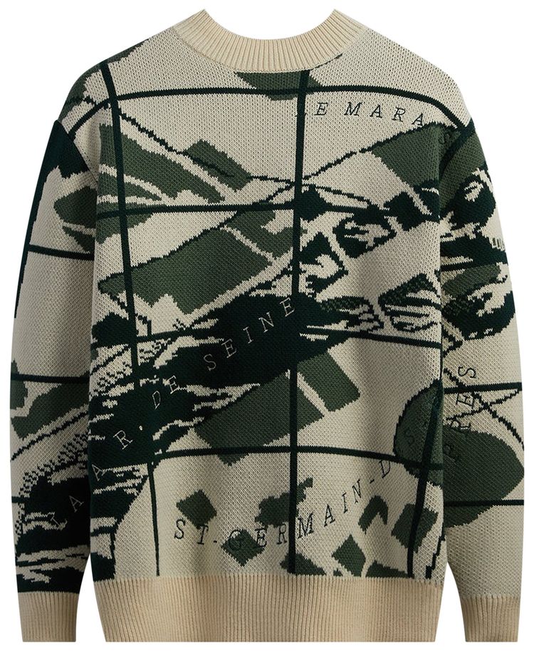 Kith Paris Atlas Crewneck Sandrift