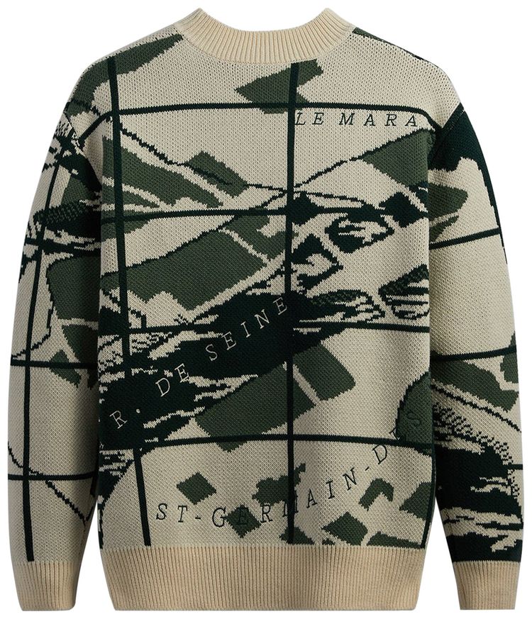 Kith Paris Atlas Crewneck Sandrift