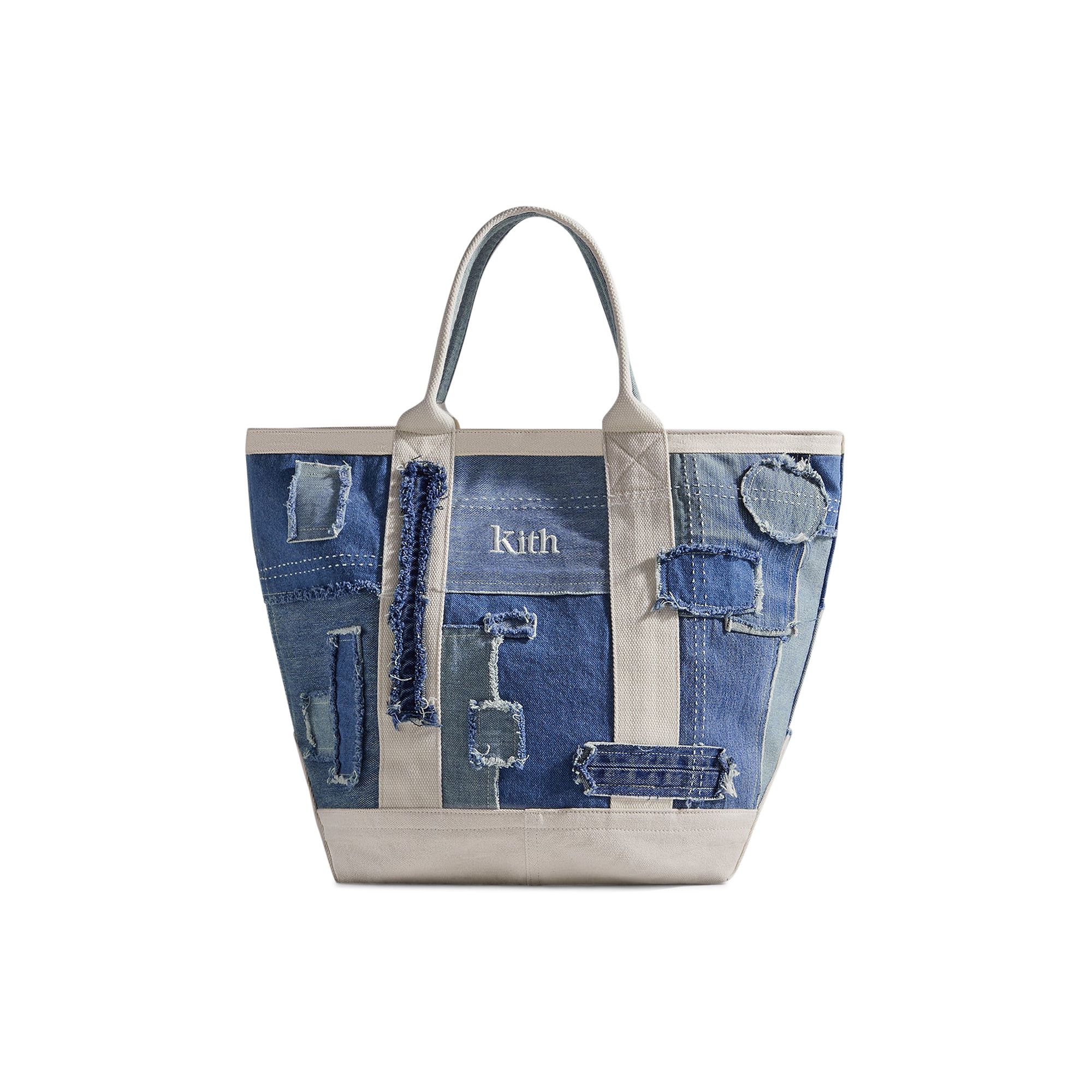 KITH トートバッグ Buy Kith Patchwork Tote 'Indigo' - KHM040020 403 | GOAT
