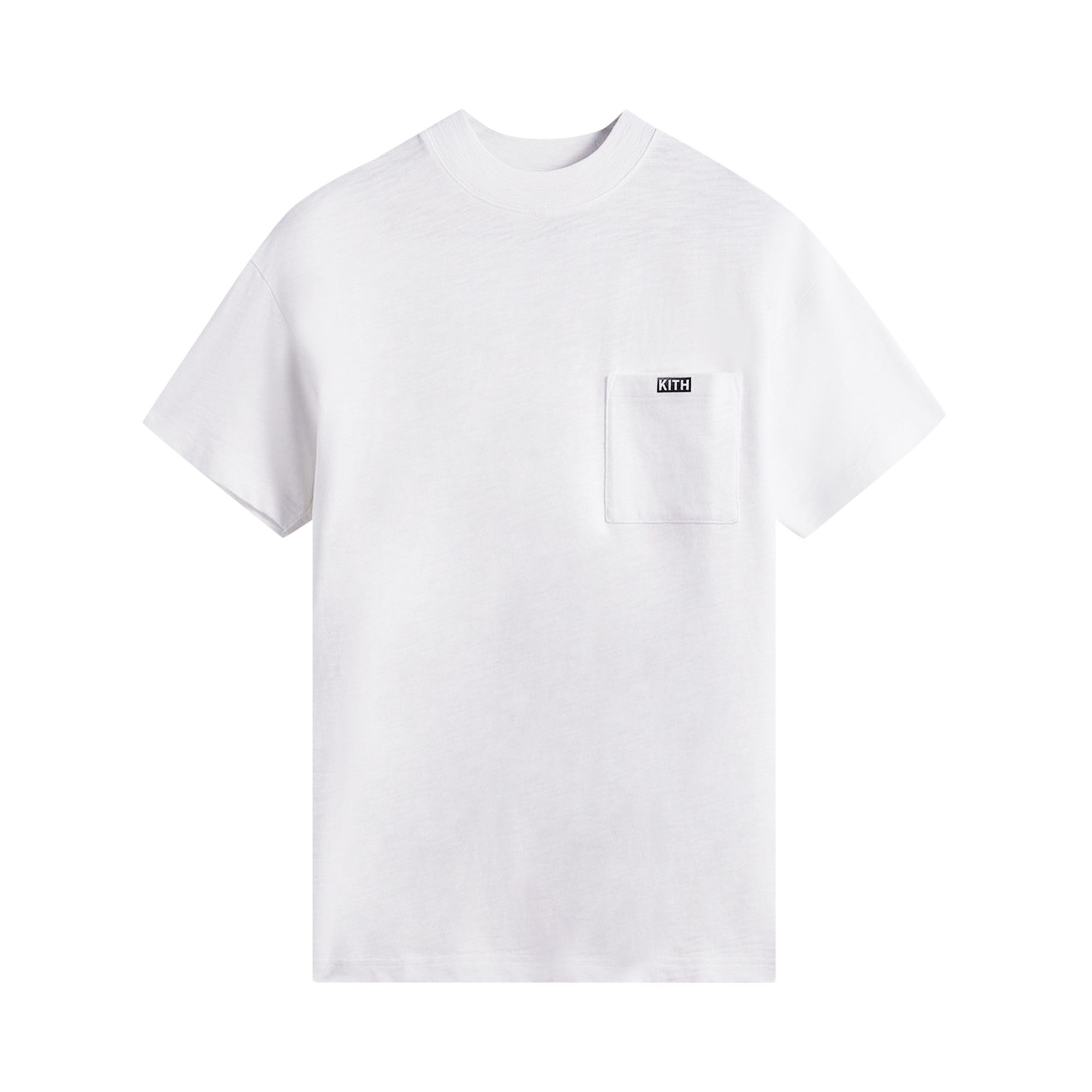 Buy Kith Mock Neck JFK Pocket Tee 'White' - KHM030318 101