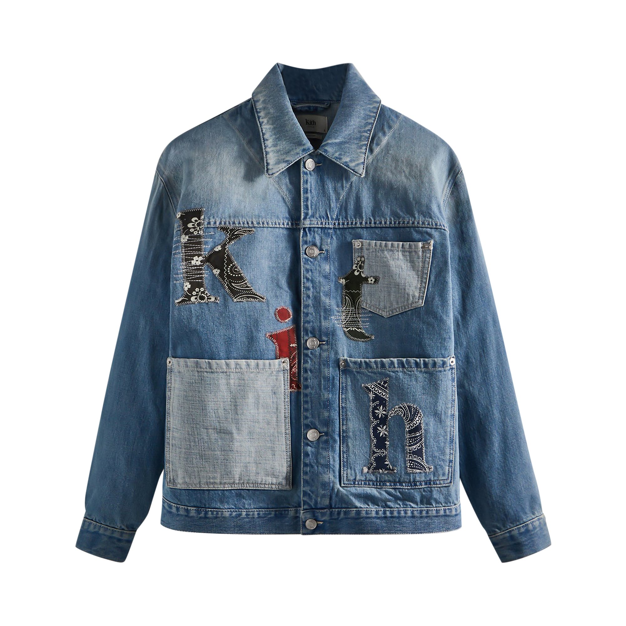 Buy Kith Wythe Denim Jacket Serif 'Indigo' - KHM010120 403 | GOAT