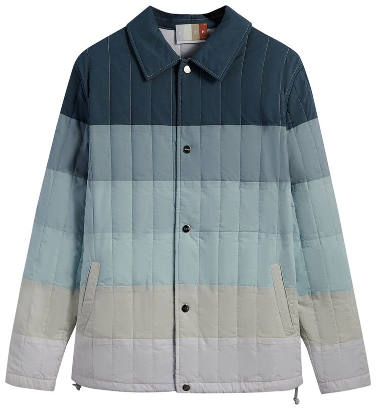 Kith Striped Poplin Carmine Coaches Jacket Anchor