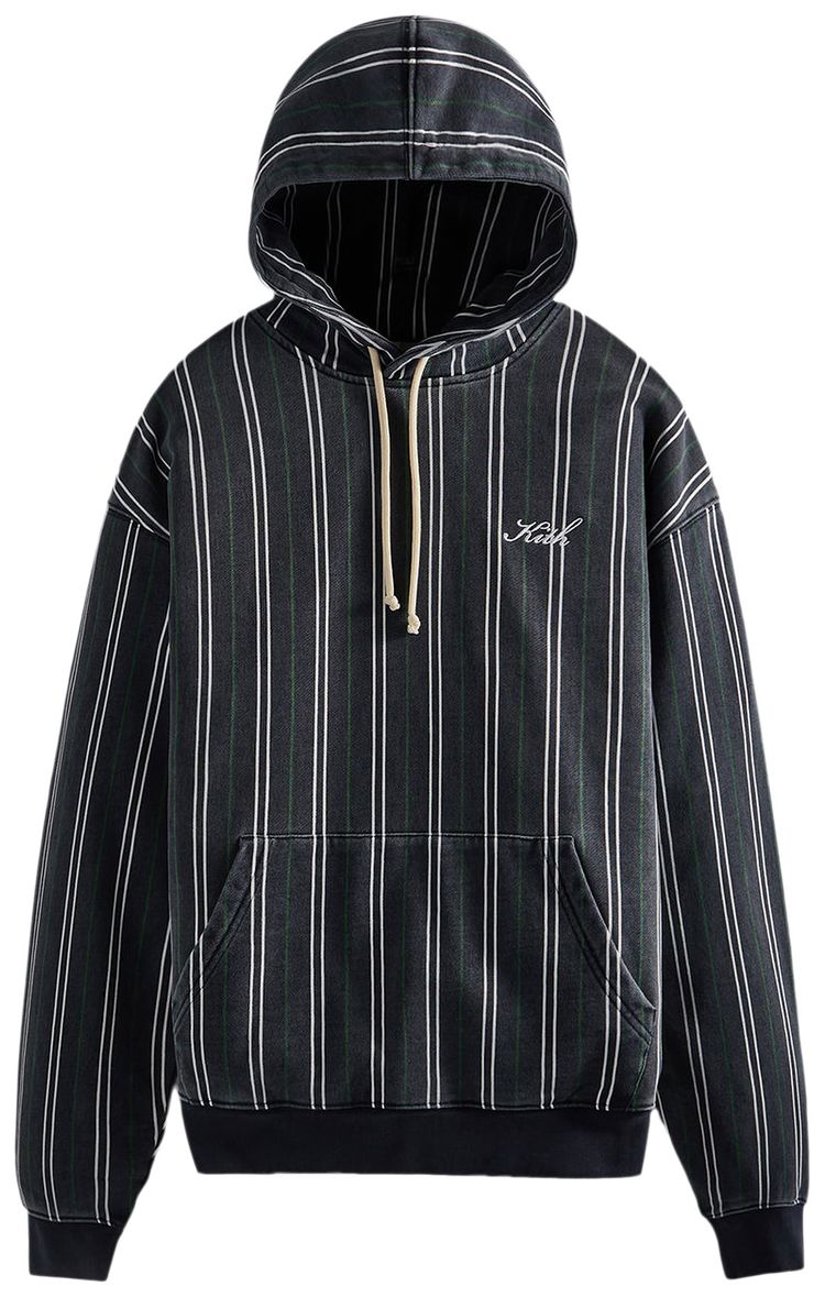 Kith Pinstripe Williams III Hoodie Nocturnal
