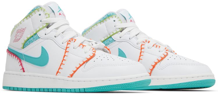 Air Jordan 1 Mid SE GS Multi Knit