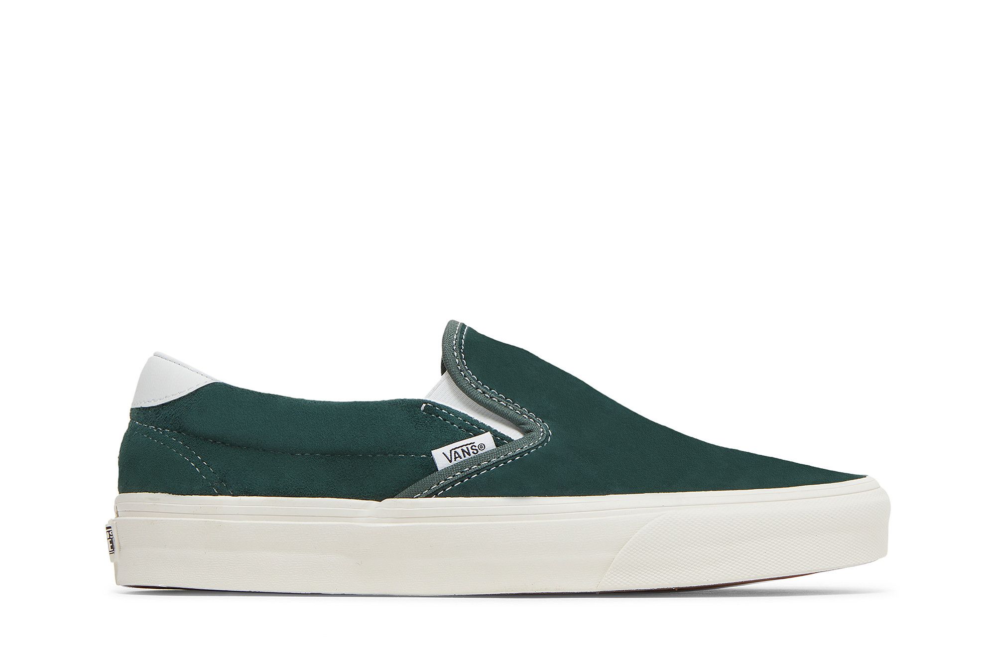 Forest green sale slip on vans