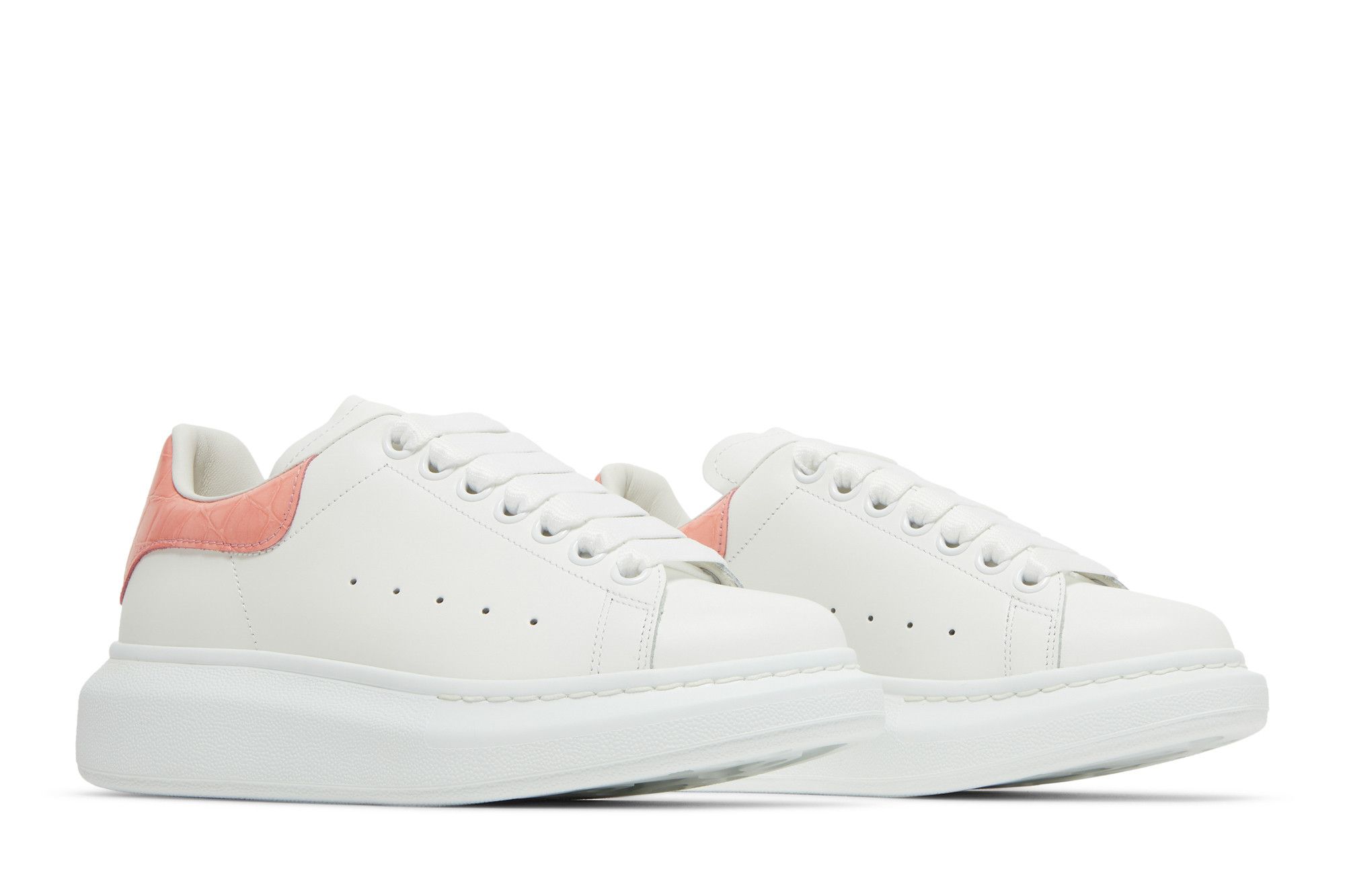 Buy Alexander McQueen Wmns Oversized Sneaker White Pastel Pink 553770 WIAF8 9414 GOAT CA