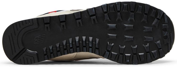 New Balance 574 Beige Red Blue