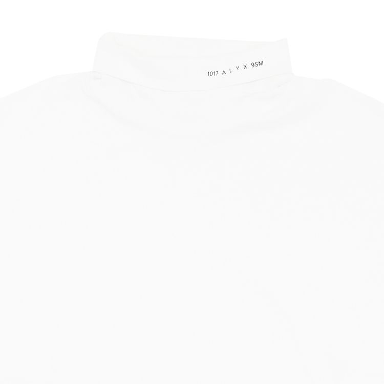 1017 ALYX 9SM Long Sleeve Roll Neck Tee White
