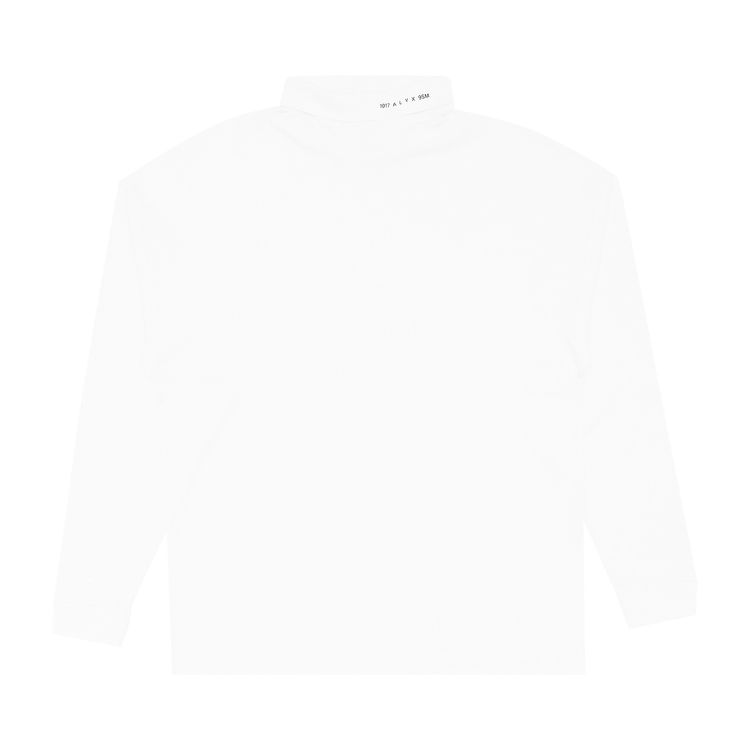 1017 ALYX 9SM Long Sleeve Roll Neck Tee White
