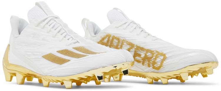 Adidas Adizero Cleats White Gold Metallic