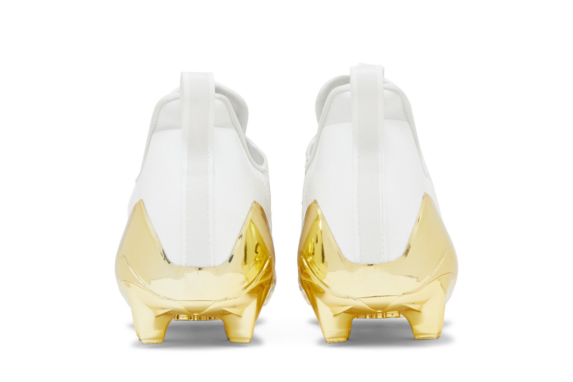 Size 10.0 Adizero Cleats White Gold Metallic