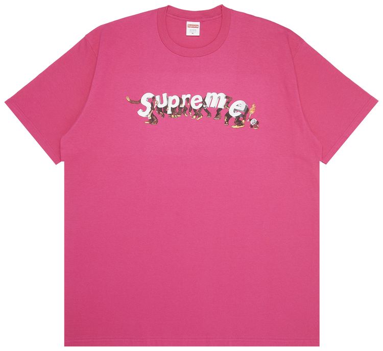 Supreme Apes Tee Pink