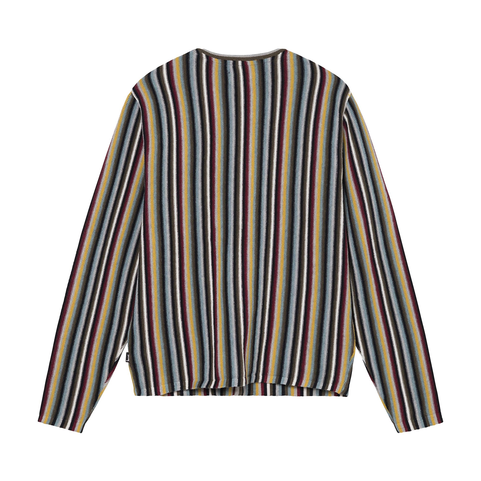 Buy Stussy Stripe Pattern Cardigan 'Multicolor' - 117129 MULT | GOAT