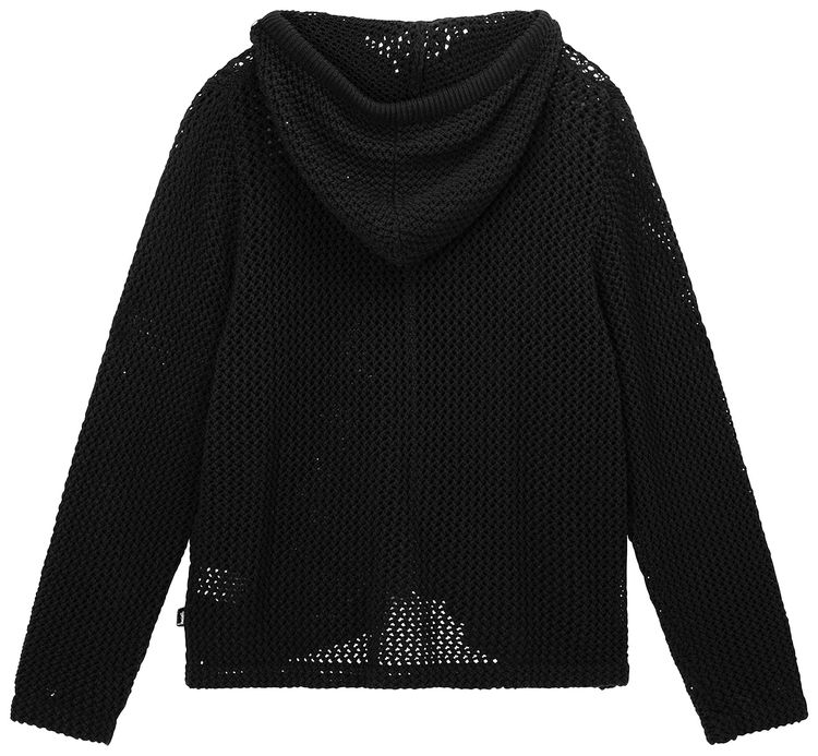 Stussy Mesh Zip Hood Black