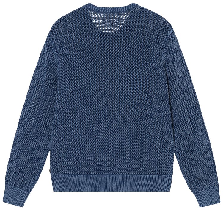 Stussy Pigment Dyed Loose Gauge Sweater Navy