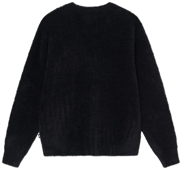 Stussy Shaggy Cardigan Black