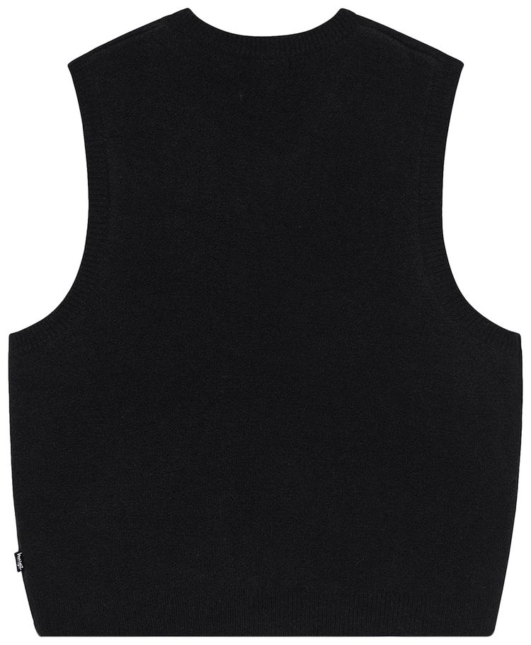 Stussy Brushed Mohair Vest Black