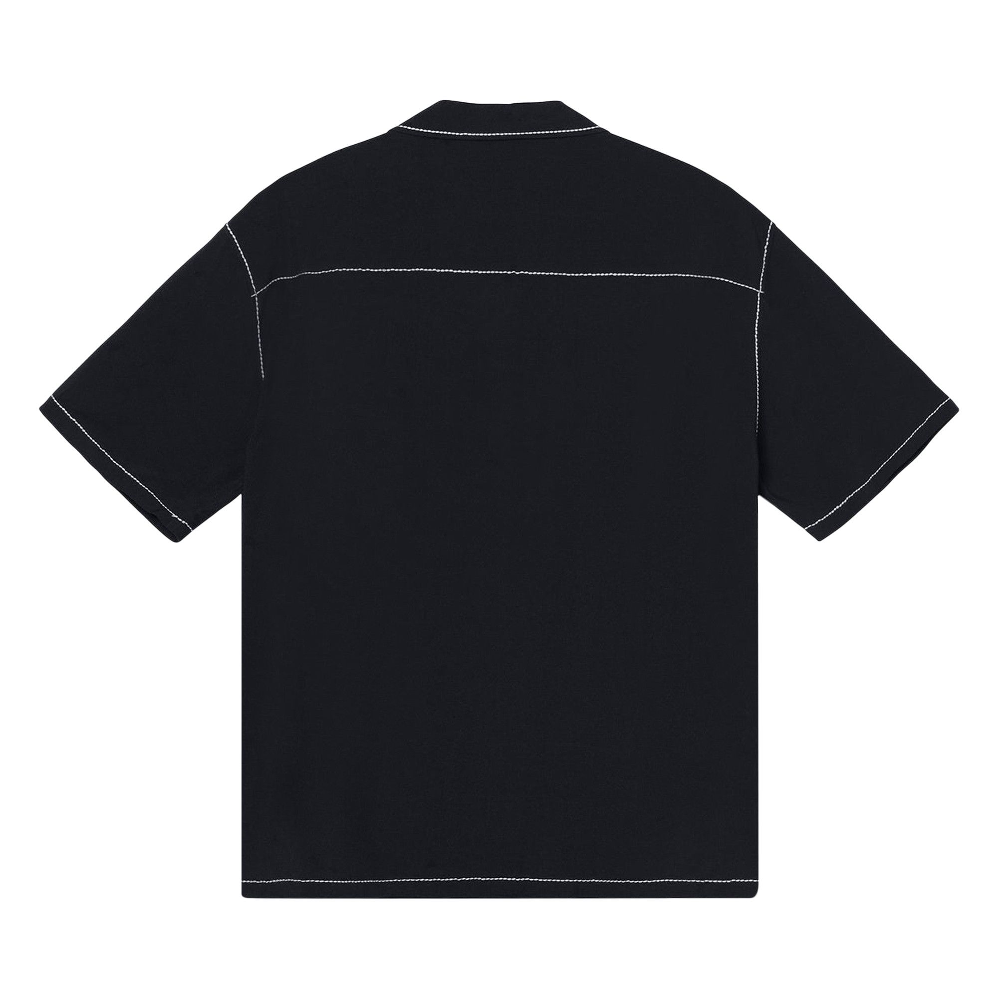 Buy Stussy Contrast Pick Stitched Shirt 'Black' - 1110235 BLAC